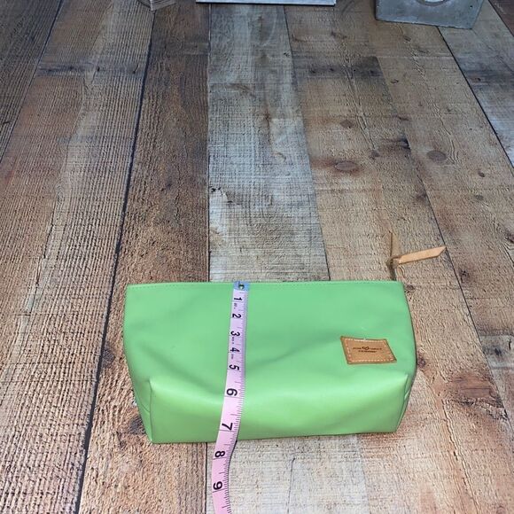 Jon Hart Grande Travel Cosmetic Bag “heather” good preowned lime green - Picture 8 of 12